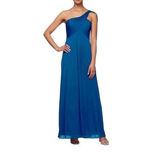 Alex Evenings One Shoulder Empire Gown
